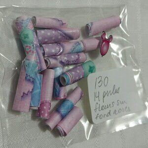 One-of-a-kind handmade/hand rolled paper beads/jewelry making/craft supplies/DIY